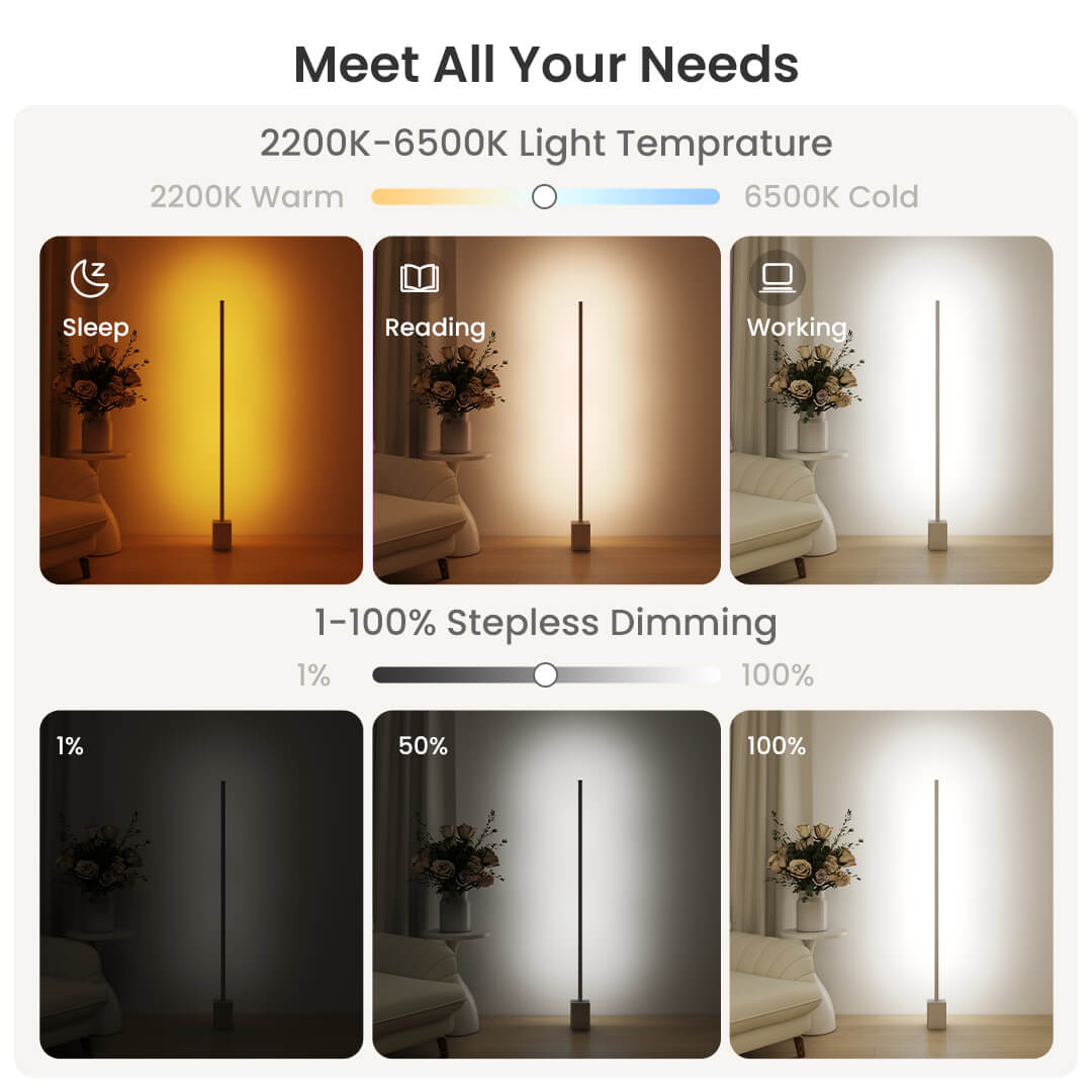 RGBCW Smart Floor Lamp