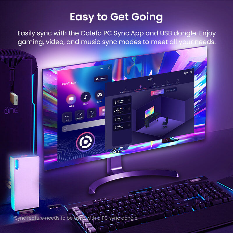 Calefo RGBCW Smart PC Lightstrip