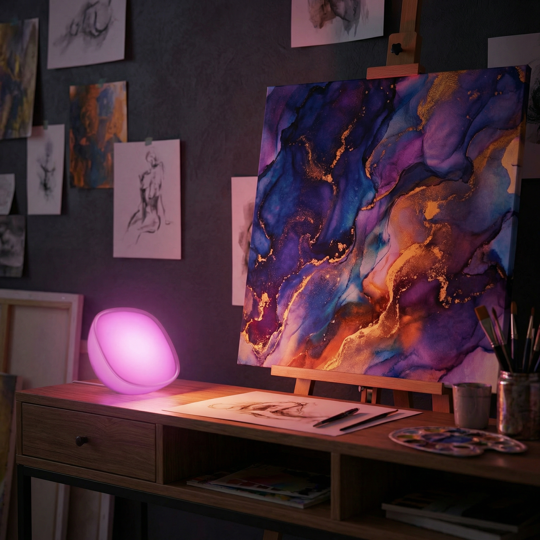 Calefo RGBCW Portable Table Lamp