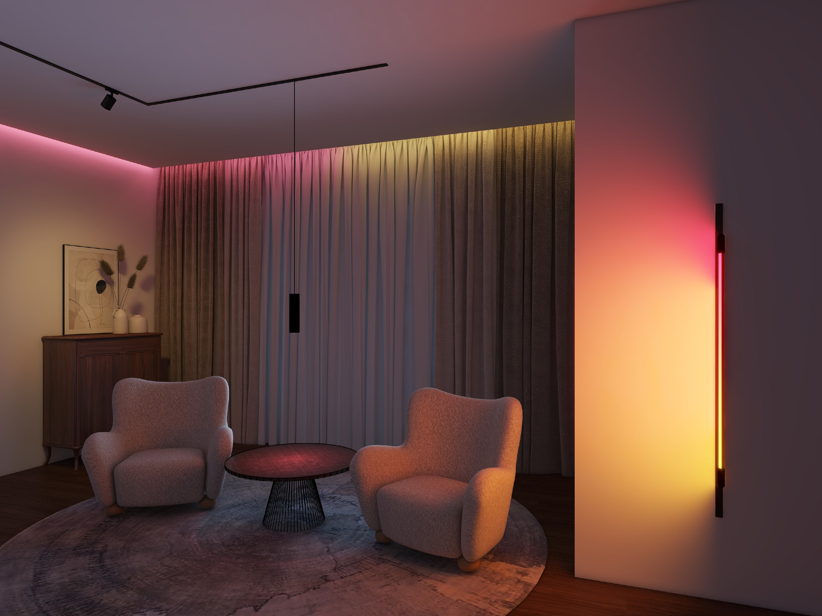smart light in living room